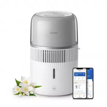 Philips Series 5000 HU5710 Aroma Difuzors un Gaisa Mitrinātājs Sudraba Balts