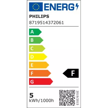 Philips Smart WFB 40W C35 E14 927-65 CL 1PF/6 viedā LED spuldze - 4.9W 470lm regulējama baltā gaisma E14 sveces formas, Wi-Fi Bluetooth, regulējams spilgtums