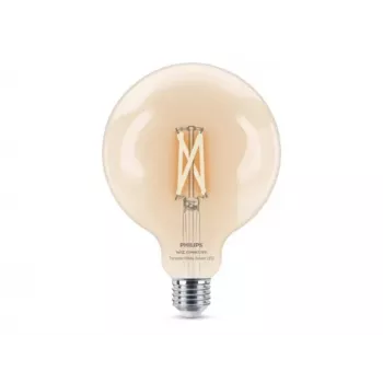 Philips Viedā Wi-Fi LED spuldze G125 E27 7W (60W ekvivalents) regulējama balta dzidra