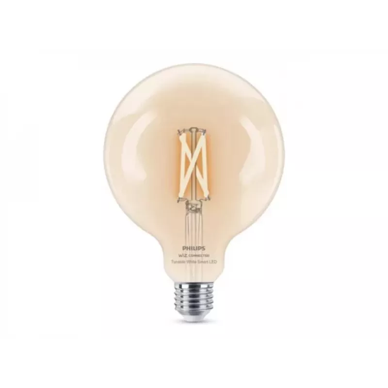 Philips Viedā Wi-Fi LED spuldze G125 E27 7W (60W ekvivalents) regulējama balta dzidra
