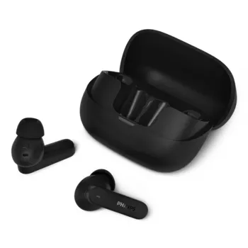 Philips TAT3000BK/00 True Wireless In-Ear austiņas Bluetooth 5.0 IPX4 Melnas