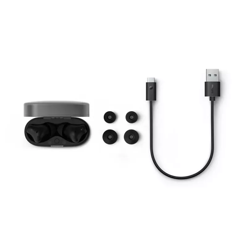 PHILIPS TAT2000BK/00 True Wireless In-Ear austiņas ar uzlādes futrāli, IPX4, Bluetooth 5.0, melnas