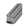 Phoenix 3001501 UK 3 N caurlaides spaiļu bloks, skrūvju savienojums, 2.5 mm², 800 V, 24 A, DIN sliedei, pelēks