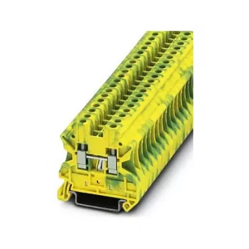 Phoenix 3044128 UT 4-PE Universālais aizsargvada spaiļu bloks - zaļi dzeltens