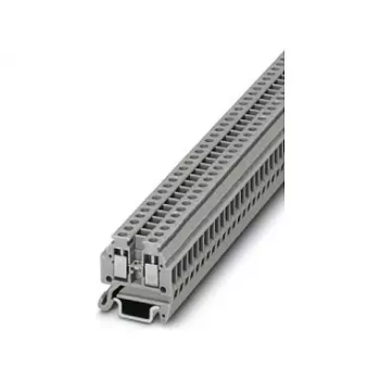 Phoenix 3100305 Caurvada spaiļu bloks MT 1.5, skrūvju savienojums, 1.5 mm², 500 V, 17.5 A, DIN sliedei, pelēks