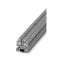Phoenix 3100305 Caurvada spaiļu bloks MT 1.5, skrūvju savienojums, 1.5 mm², 500 V, 17.5 A, DIN sliedei, pelēks