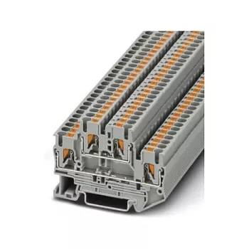 Phoenix 3210567 PTTB 2.5 Divlīmeņu spaiļu bloks, Push-in, 2.5 mm², 500 V, 22 A, pelēks