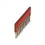 Phoenix Contact 3030271 FBS 10-6 spraudņu tilts, 10 pozīciju, 6,2 mm solis, sarkans