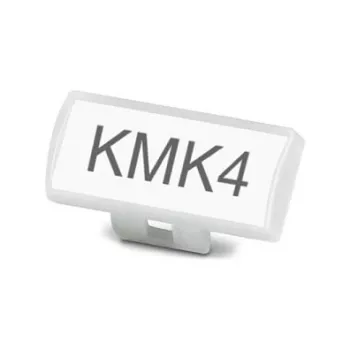 Phoenix Contact KMK 4 kabeļu marķējuma turētājs 40x17mm ieliktņu etiķetēm, balts, 10 gab.