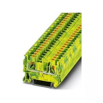 Phoenix Contact PT 4-PE aizsargvada spaiļu bloks, Push-in, 4 mm², zaļi-dzeltens