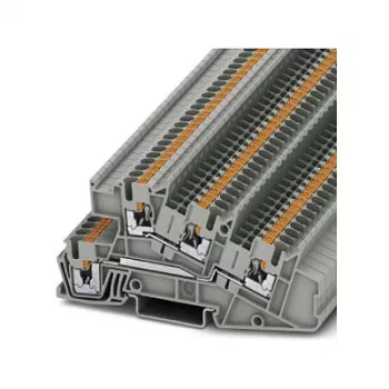 Phoenix Contact PTI 2,5-L/L instalācijas daudzlīmeņu spaiļu bloks, Push-in, 3 līmeņi, 24 A, 500 V, pelēks