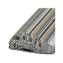Phoenix Contact PTI 4-L/L 3 līmeņu instalācijas spaiļu bloks, Push-in, 4 mm², 400 V, 32 A, pelēks