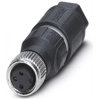 Phoenix Contact SACC-M 8FS-3QO-0,25-M M8 ligzdas lauka savienotājs, 8 kontaktu A kodējums, QUICKON IDC, IP67 1441040