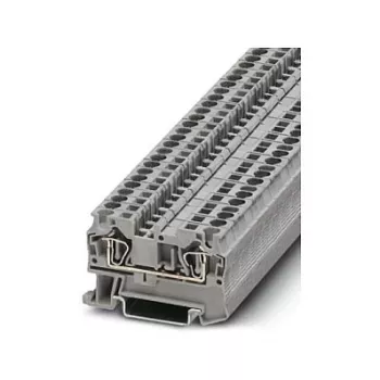 Phoenix Contact ST 4 Caurvada spaiļu bloks, atsperu savienojums, 4 mm², pelēks, DIN sliedei, 800 V, 32 A