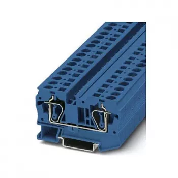 Phoenix Contact ST 6 BU caurlaides spaiļu bloks, Push-in, 6 mm², zils