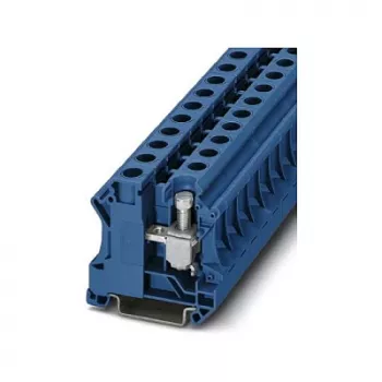 Phoenix Contact UTI 16 BU instalācijas spaiļu bloks, zils, 16 mm², skrūvju savienojums, DIN sliedei