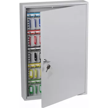 Phoenix Safe KC0603K atslēgu skapis (pelēks) – 100 āķi, sienas montāža, 550 x 380 x 80 mm