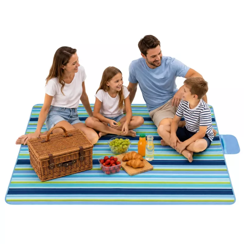 Picnic Beach Blanket Foldable LEAN Patterns 150 x 200 cm