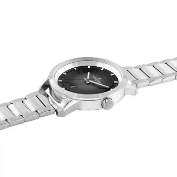 Pierre Cardin Vīriešu Pulkstenis CCP.5024 - 45mm Nerūsējošā Tērauda Korpusa, Melns Ciparnīca, Melna Ādas Siksniņa