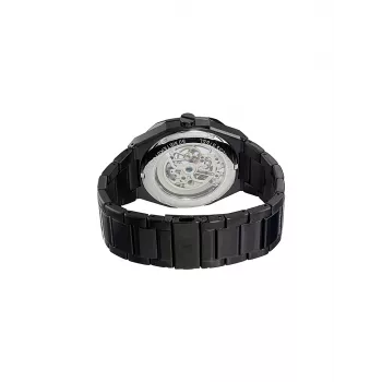 Pierre Cardin vīriešu kvarca analogs pulkstenis CF.1002.MB 42mm melns nerūsējošais tērauds Milānas siets