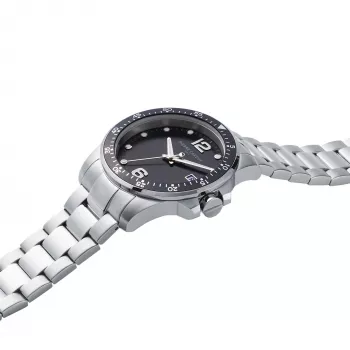 Pierre Cardin vīriešu pulkstenis CNI.0026 40mm nerūsējošā tērauda korpuss, melna ādas siksniņa