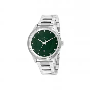 Pierre Cardin Vīriešu Pulkstenis CCP.5028 (45mm) Nerūsējošā Tērauda Korpuss, Melns Ciparnīca, Ādas Siksniņa