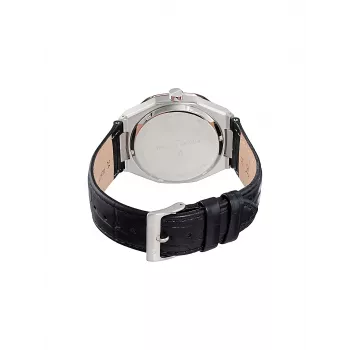 Pierre Cardin vīriešu pulkstenis CF.1000.LB.1 42mm nerūsējošais tērauds kvarca analogs melns ciparnīca ādas siksniņa