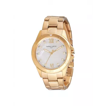 Pierre Cardin sieviešu pulkstenis CF.1009.MG.1 34mm zelta krāsas nerūsējošais tērauds