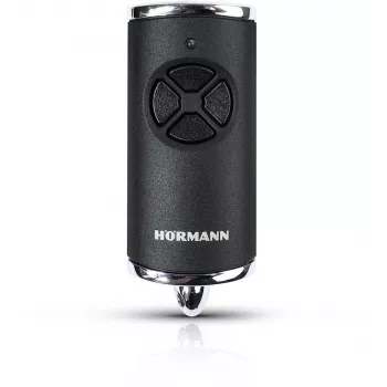 Pilot Hormann HSE 4 868MHz BiSecure rokas raidītājs (melns, matēts, hromētas pogas)