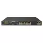 PLANET FGSW-1822VHP 18-Port Managed PoE+ Switch ar 16x Fast Ethernet un 2x Gigabit Combo Uplinks