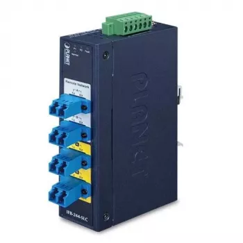 PLANET IFB-244-SLC Industrial 2-Kanālu Seriālā–Optiskās šķiedras pārveidotājs (ST, Multi-mode, zils)