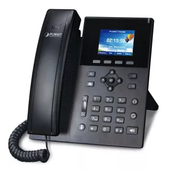 PLANET VIP-1260PT — augstas izšķirtspējas video IP telefons ar 3MP kameru un 6 līniju LCD