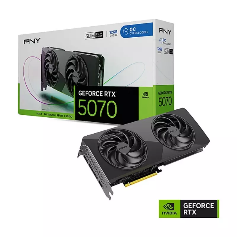 PNY GeForce RTX 5070 Slim OC 12GB GDDR7 videokarte