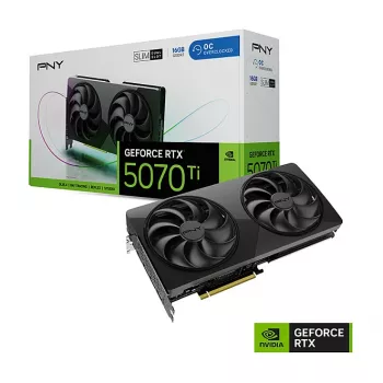 PNY GeForce RTX 5070 Ti Slim OC 16GB GDDR7 PCIe 5.0 grafikas karte