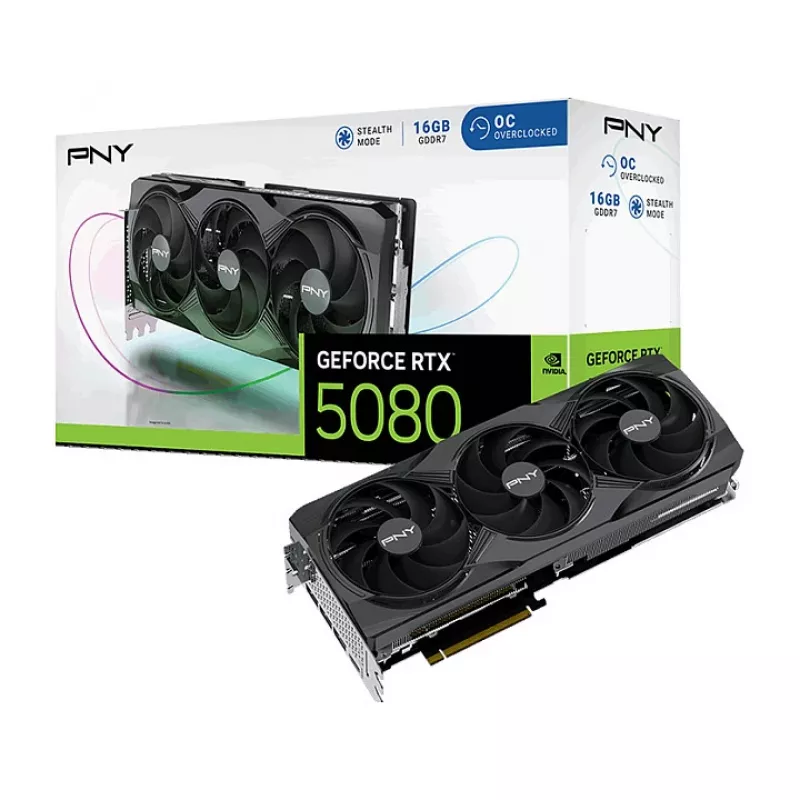 PNY GeForce RTX 5080 OC grafiskā karte