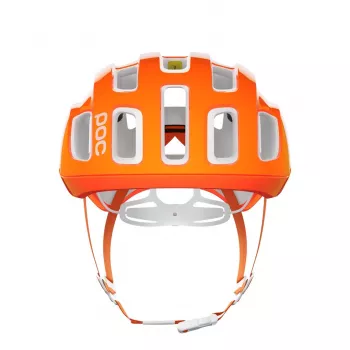 POC Ventral Lite riteņbraukšanas ķivere vidēja izmēra fluorescējoši oranža/AVIP balta