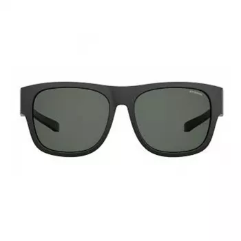POLAROID ANCILLARIES PLD9010S003 Unisex Rectangular Sunglasses - Black/Grey - Polarized UV400
