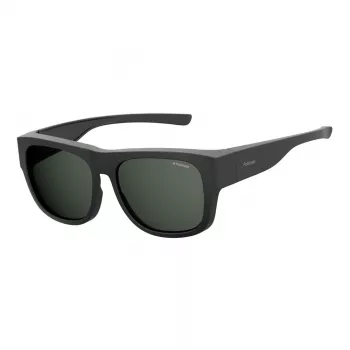 POLAROID ANCILLARIES PLD9010S003 Unisex Rectangular Sunglasses - Black/Grey - Polarized UV400