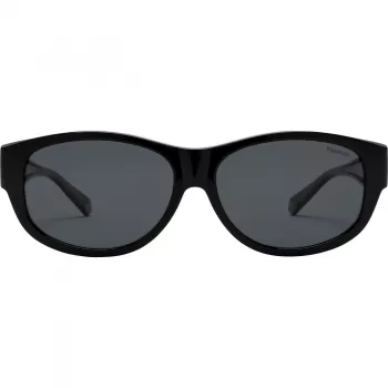 Polaroid Ancillaries PLD9020S08A Bērnu saulesbrilles - Melns rāmis, Pelēkas polarizētas lēcas
