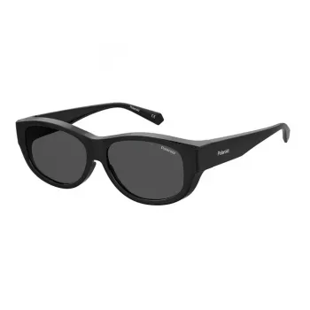 Polaroid Ancillaries PLD9020S08A Bērnu saulesbrilles - Melns rāmis, Pelēkas polarizētas lēcas