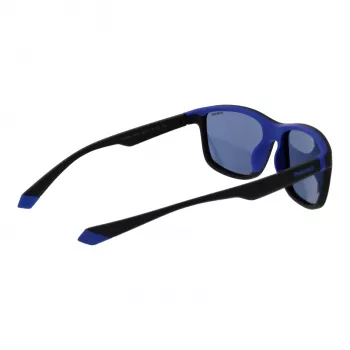 POLAROID Men's PLD2153S580VK Saulesbrilles - Melns Rāmis, Pelēkas Polarizētas Lēcas 58mm