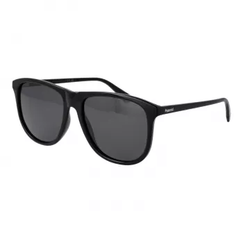 Polaroid vīriešu PLD4178S58807 polarizētās saulesbrilles – melns rāmis, pelēkas lēcas, 58 mm