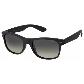 POLAROID PLD1015SDL5LB Vīriešu Polarizētas Saulesbrilles – Matēts Melns Rāmis, Pelēkas Lēcas, 53 mm