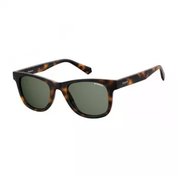 Polaroid PLD1016SNEW08 Vīriešu Taisnstūra Polarizētas Saulesbrilles Havana Brūna