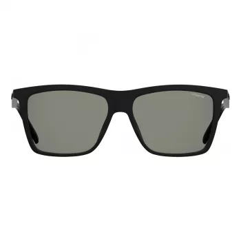 Polaroid PLD2050S807 Vīriešu Polarizētas Taisnstūra Saulesbrilles - Melna/Rūsa 55mm