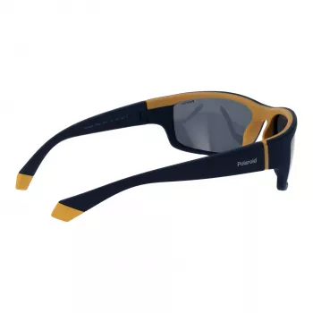 Polaroid PLD2135S642FN Vīriešu Taisnstūra Saulesbrilles - Melns Rāmis Pelēkas Polarizētas Lēcas 65mm