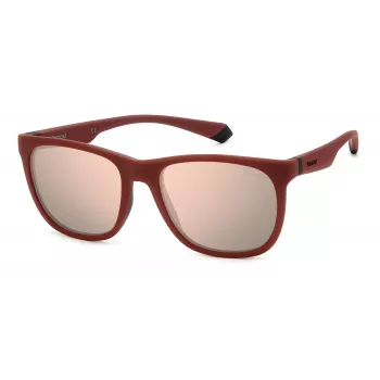Polaroid PLD2140ST9H Unisex saulesbrilles - melns rāmis, pelēkas polarizētas lēcas, 55mm