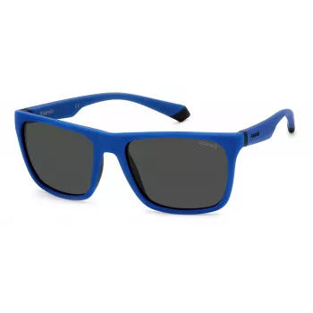 Polaroid PLD2141SDOF Unisex Sauļošanās Brilles - Havana Rāmis, Zaļas Polarizētas Lēcas - 57mm