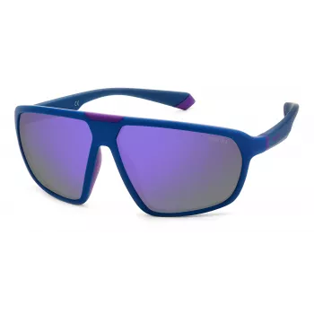 POLAROID PLD2142S802 Unisex Saulesbrilles Havana Rāmis Pelēkas Polarizētas Lēcas 61mm