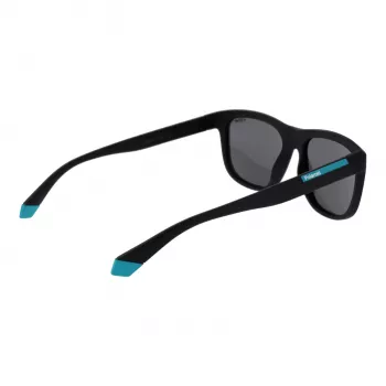 Polaroid PLD2163/S Unisex Saulesbrilles - Melns Rāmis, Pelēkas Polarizētas Lēcas - 54mm
